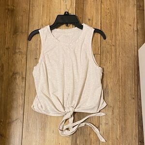 Lululemon Sleeveless Tie-Front Top - Cream
size 6